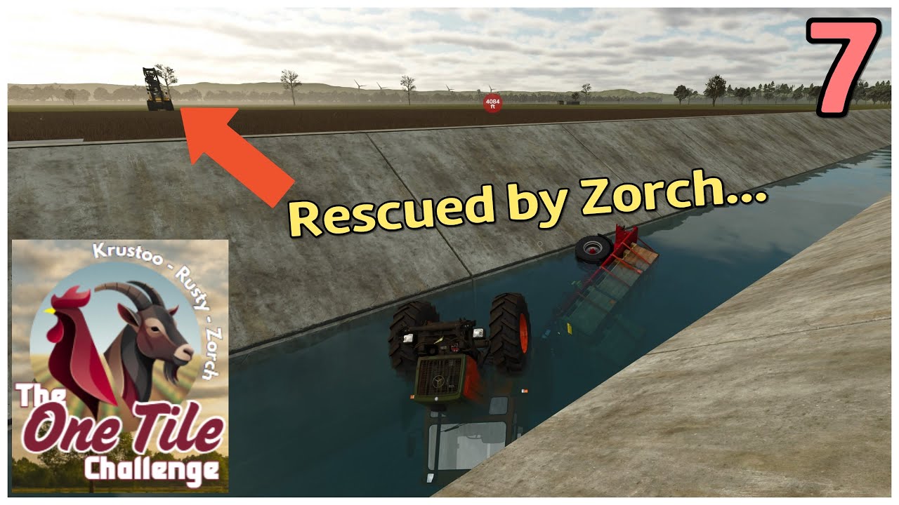 Rescued by Zorch in Competitive One Tile Challenge on Farmlands with RustyMoney / Ep 7 / FS25
