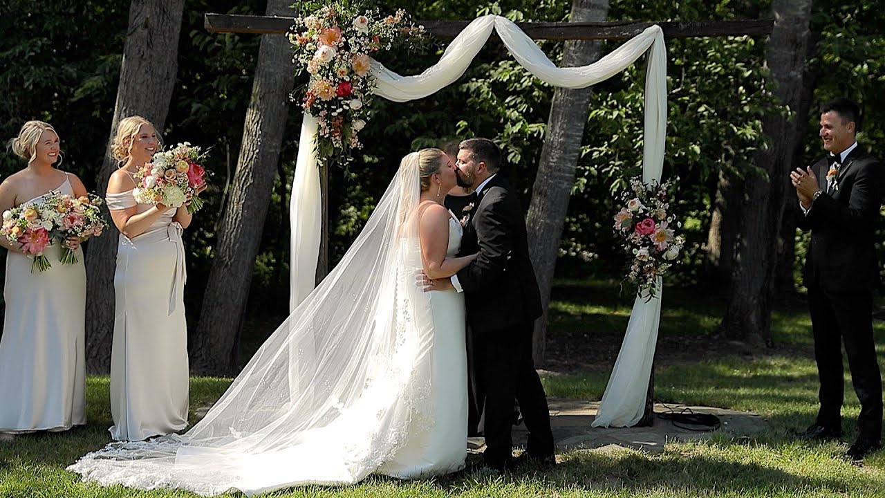 Callie + Blair's FULL Ceremony at The Barn at Hornbaker Gardens in Princeton, IL || Videography