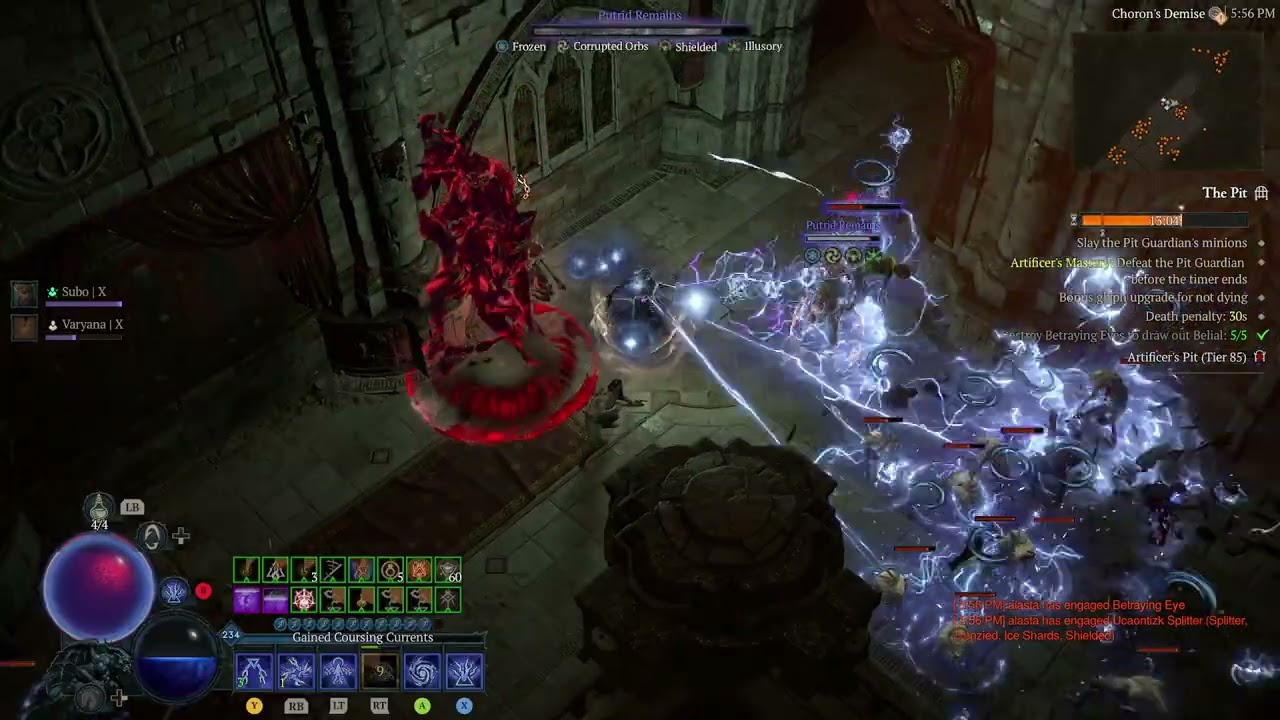 Diablo IV S11 Crackling Energy Sorc Pit Tier 85