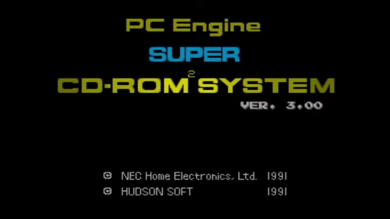 PC Engine Super CD-ROM&sup2; System Ver. 3.00 Startup (1991)