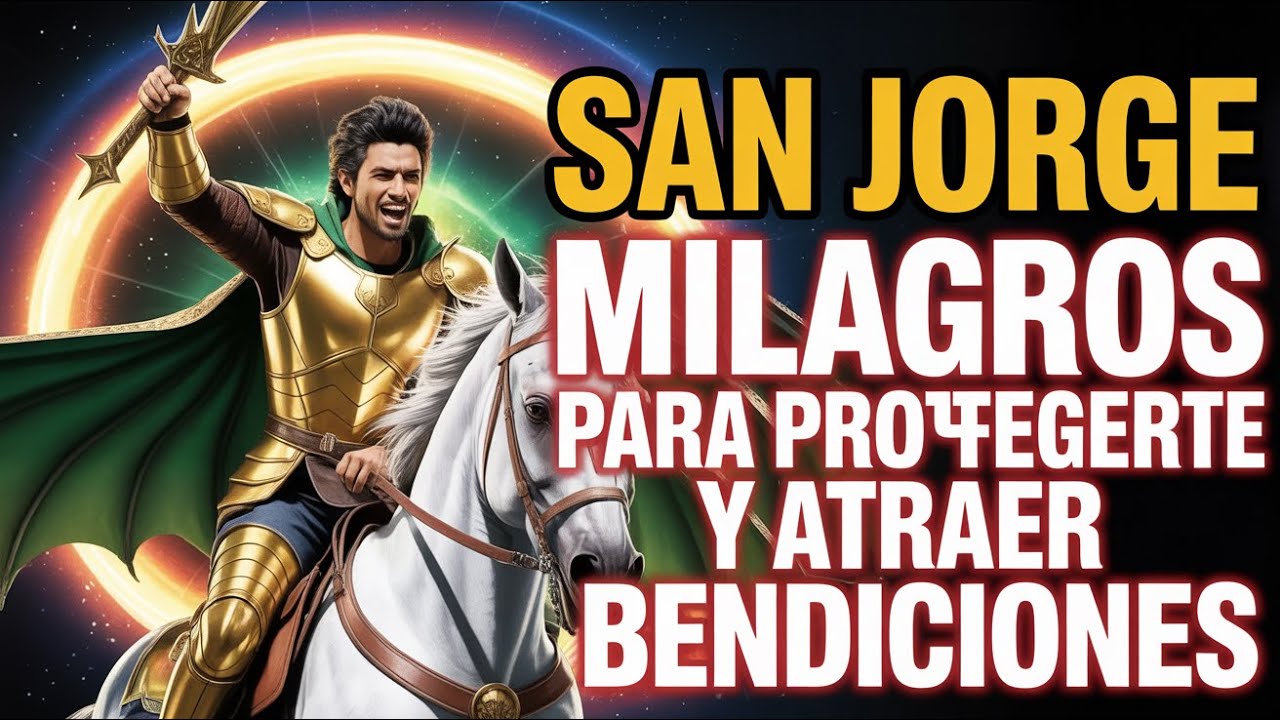 Oración Poderosa de San Jorge: 3 Milagros para Atraer Bendiciones y Atear Enemigos.🙏🛡️