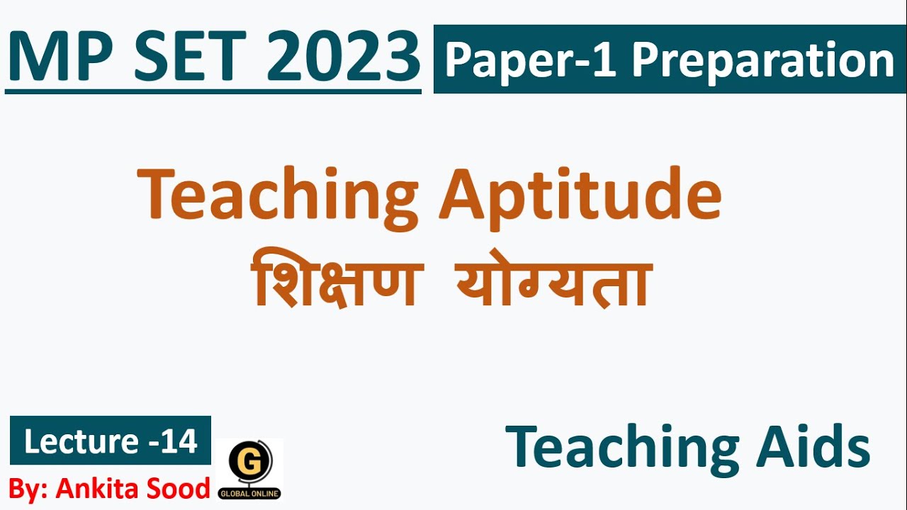 MP SET Paper 1 Preparation 2023 | Teaching Aids || for MPSET 2023 | MPSET Paper 1  2023