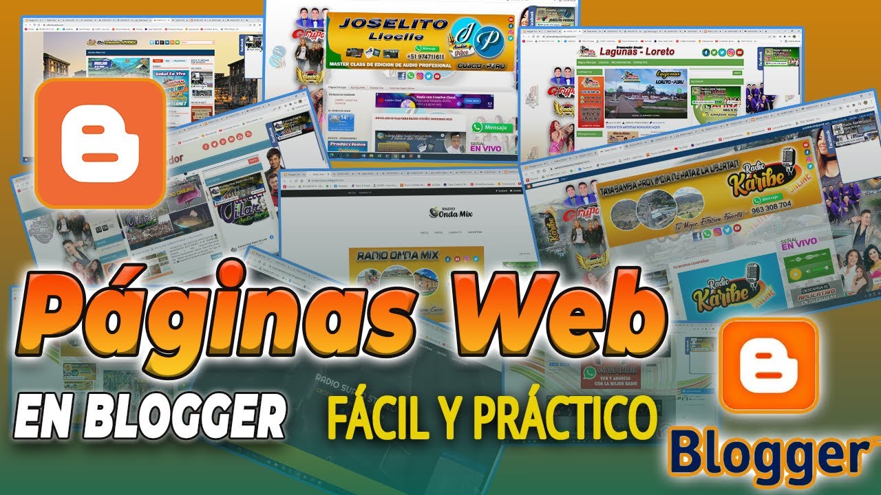 Como Crear Una Página Web Gratis En BLOGGER  Fácil y Práctico // Para Radios o Negocios