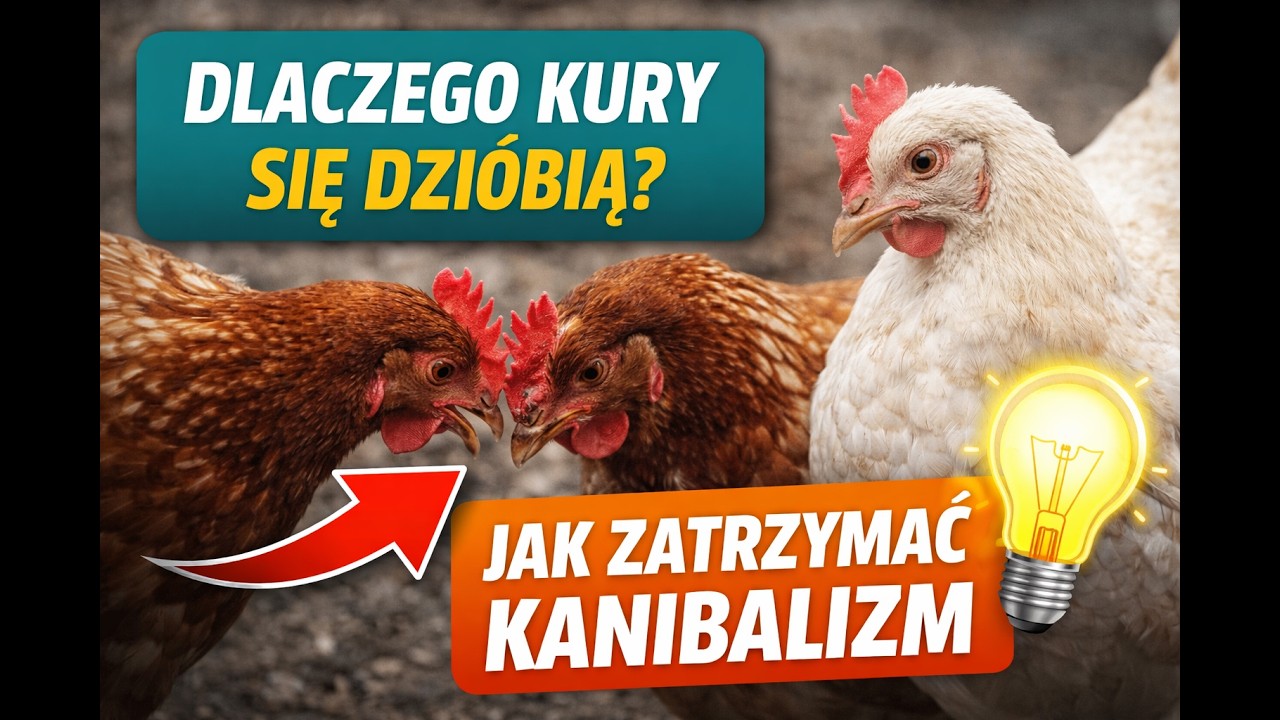 Kanibalizm u kur, dlaczego kury się dziobią? prawdziwy pow&oacute;d, szybkie rozwiązanie. Ale czy zadziała?