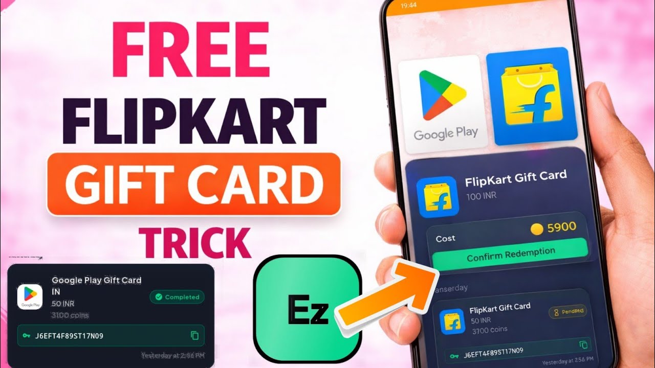 Free Flipkart Gift Voucher App | Free Flipkart Shopping Voucher | Free Amazon Gift Card | EzC@sh App