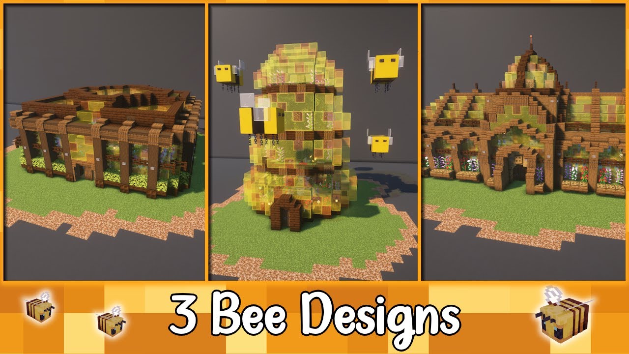 3 Bee Designs for Minecraft | Tutorial