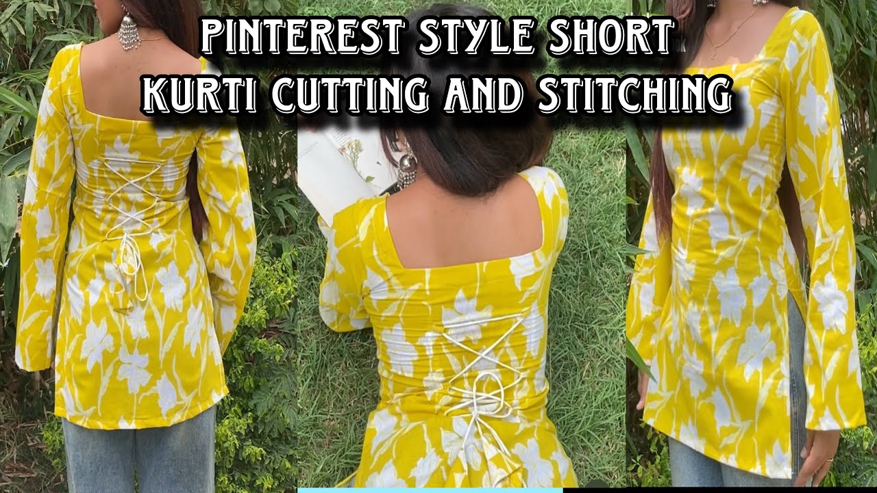 Pinterest Inspired Short Kurti | Easy Cutting & Stitching Tutorial for Beginners | viral kurti 2025