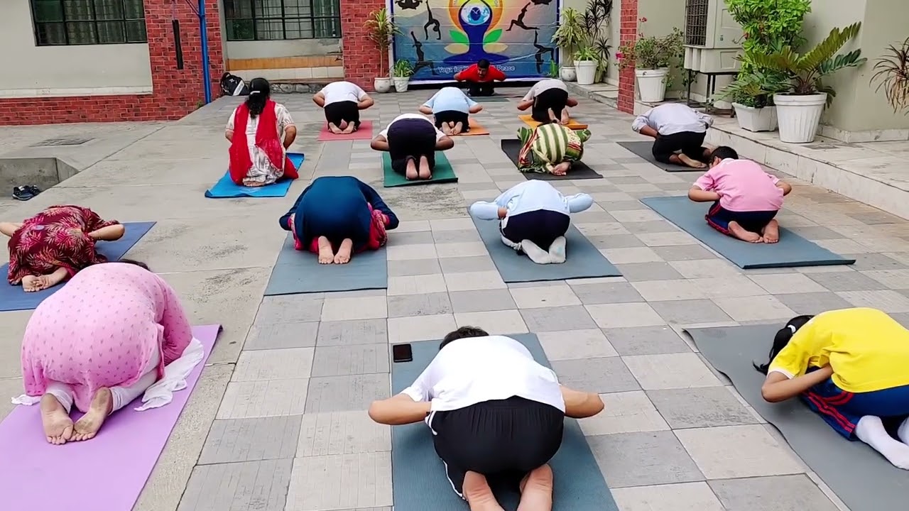 Mass Yoga Demonstration