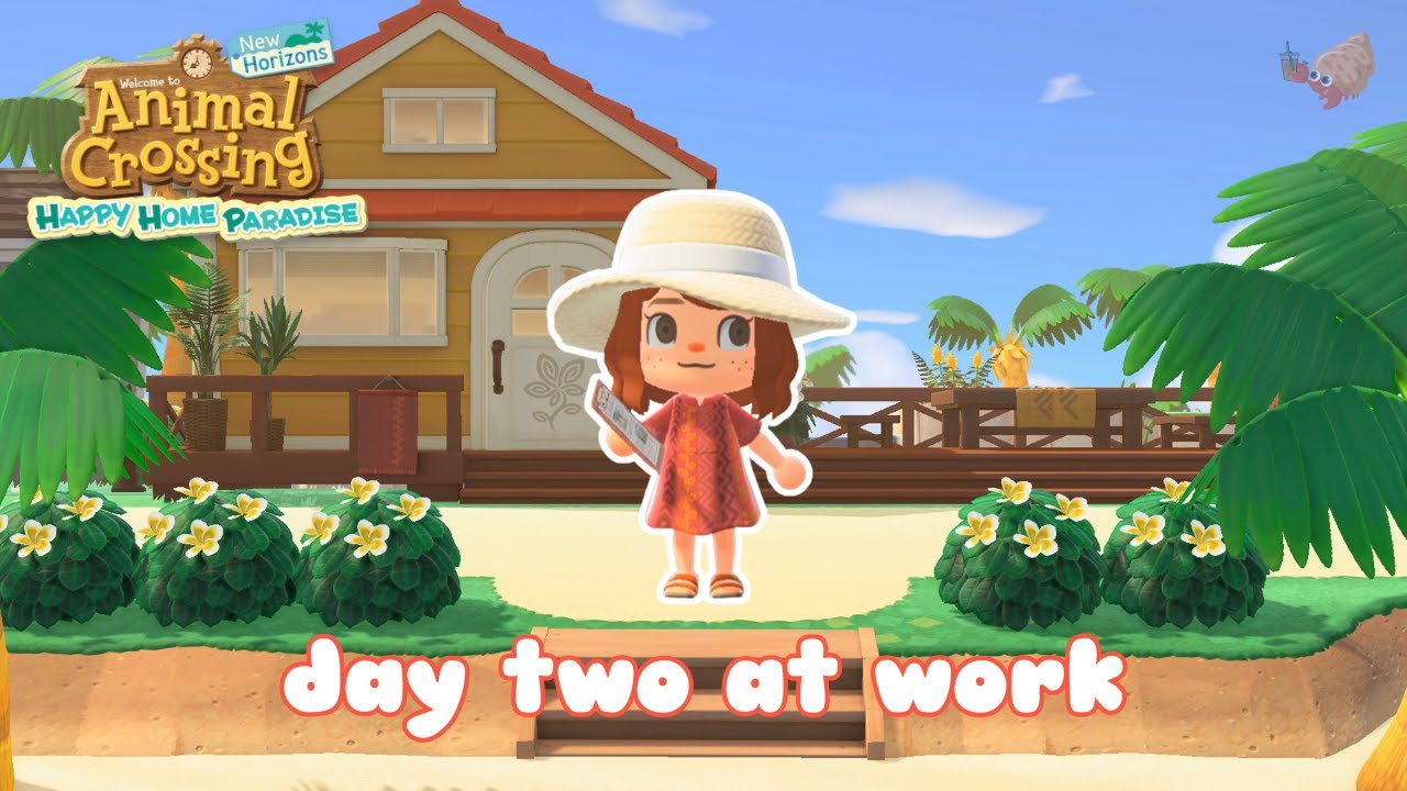 Happy Home Paradise Day 2 at Work | Animal Crossing DLC Relaxing Gameplay (No Commentary)