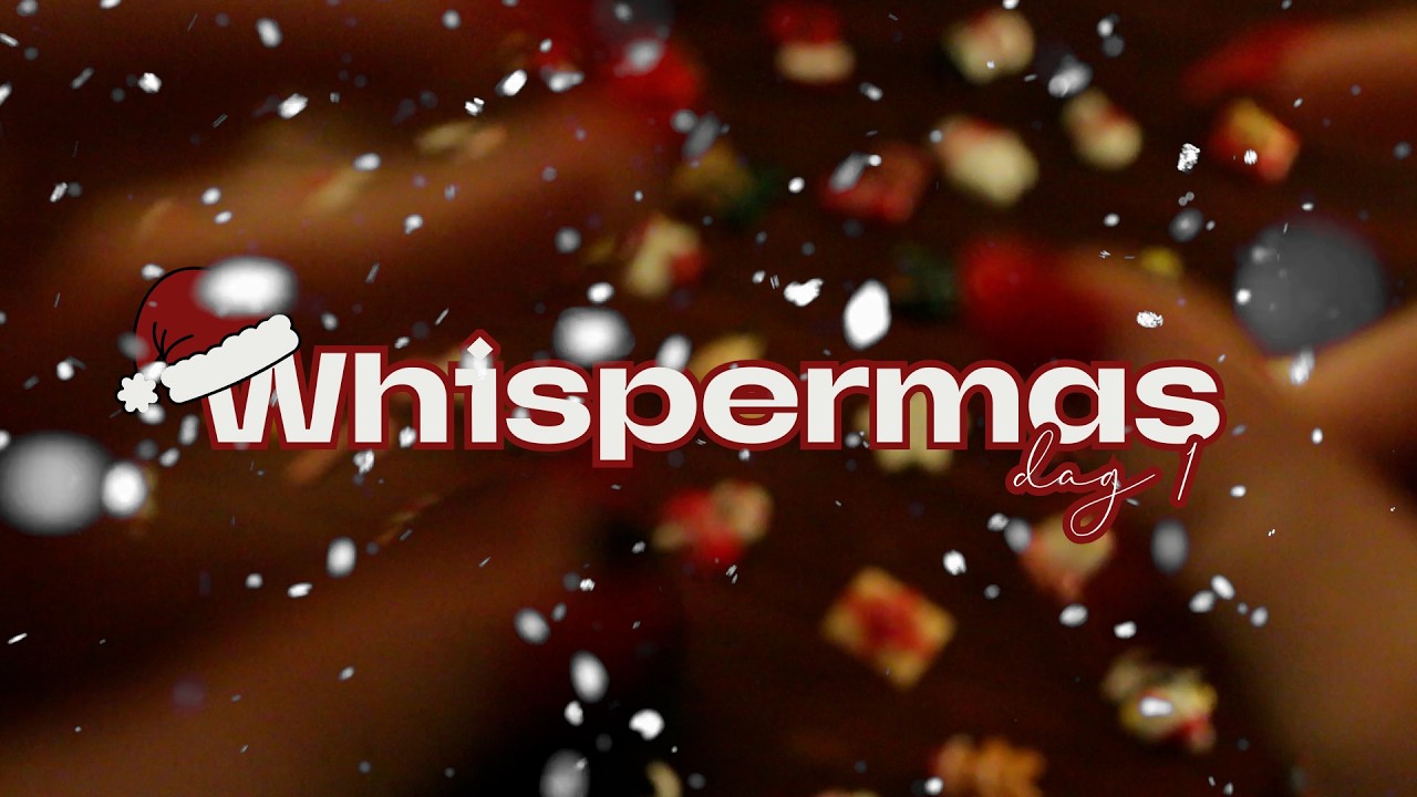 ASMR Whispermas 1 | Gör min mikrofonpuff julredo 🎅🏼 (pyssel, ramble, tapping, whisper)