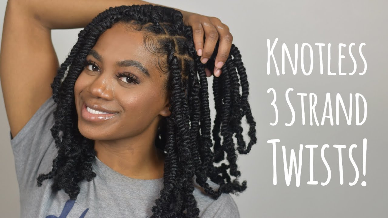 Knotless 3 Strand Twists | Lightweight, No Tension!