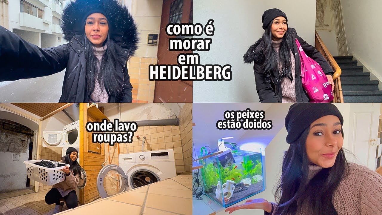 VLOG: um dia normal de inverno e onde eu vivo na Alemanha 🇩🇪