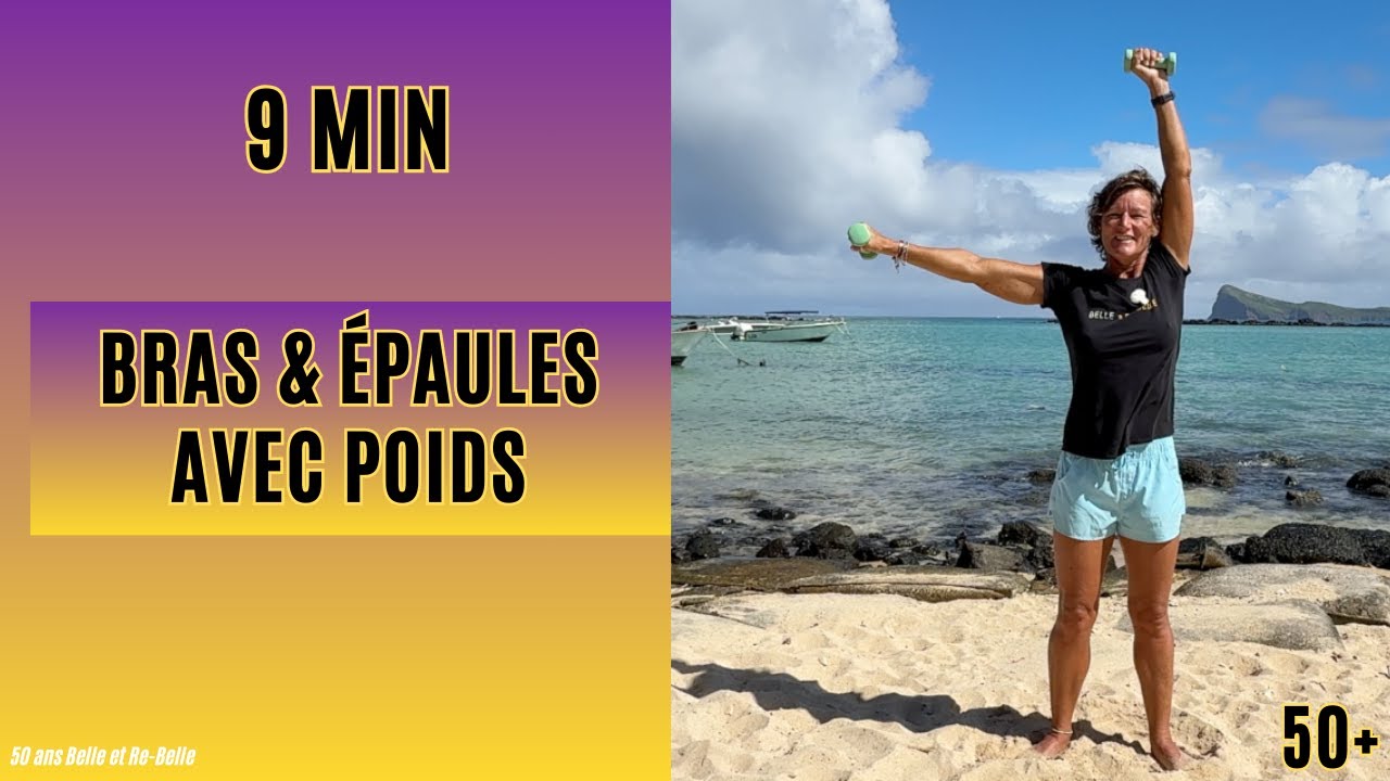 9 min Bras & Épaules avec Poids – Tonifier sans forcer après 50 ans