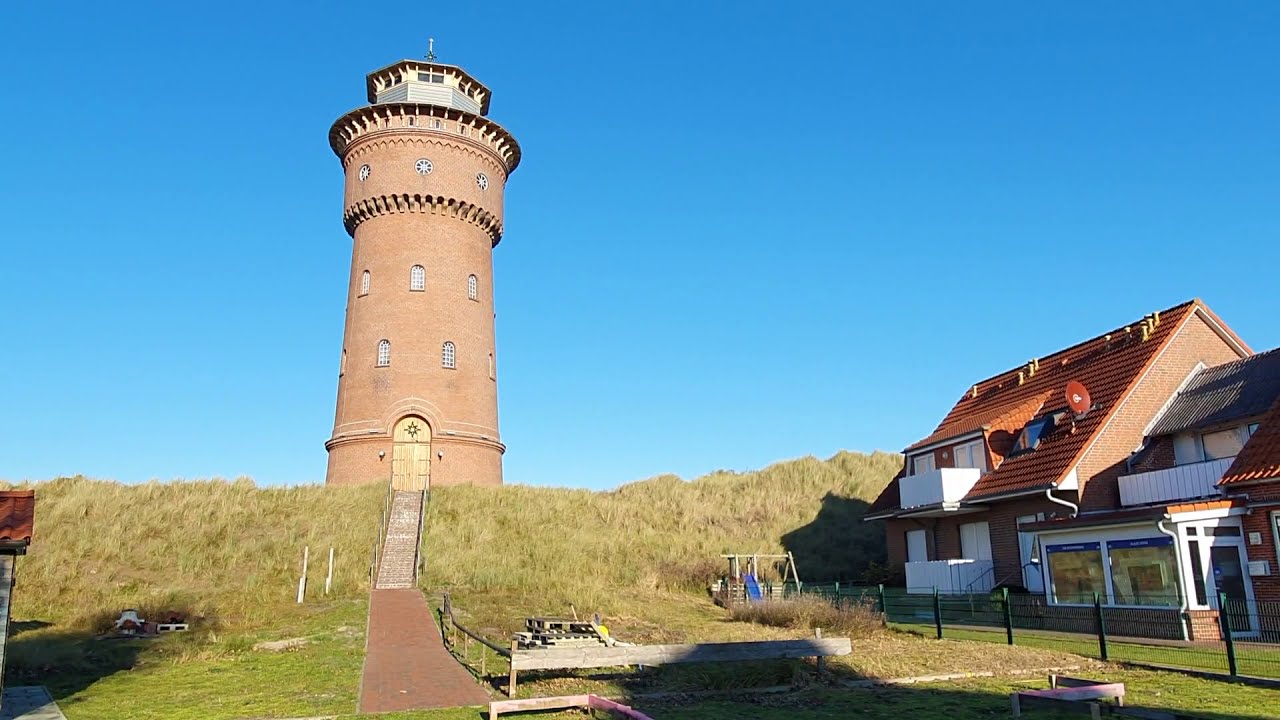BORKUM🌤 - Kleine Tour🚴‍♀️ vom #Wasserturm 💙 über den Barbaraweg in Richtung #Ententeich🦆🌳 11.12.2020