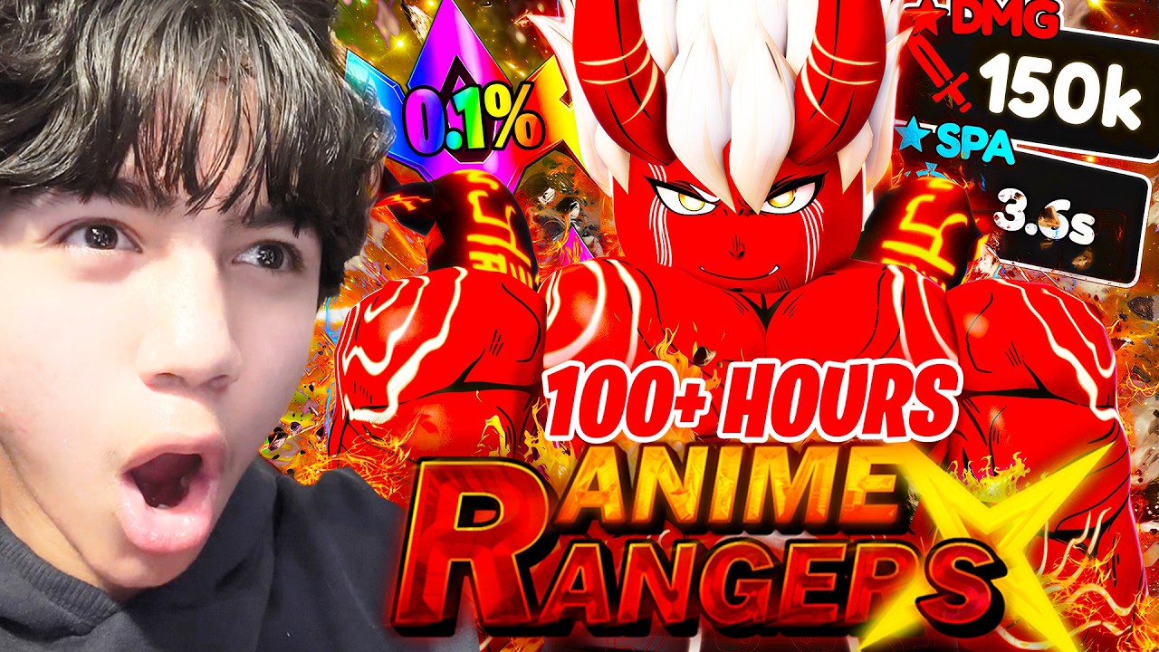 I Spent 100+ Hours Getting The STRONGEST Unit In Re:Rangers X! (Roblox)
