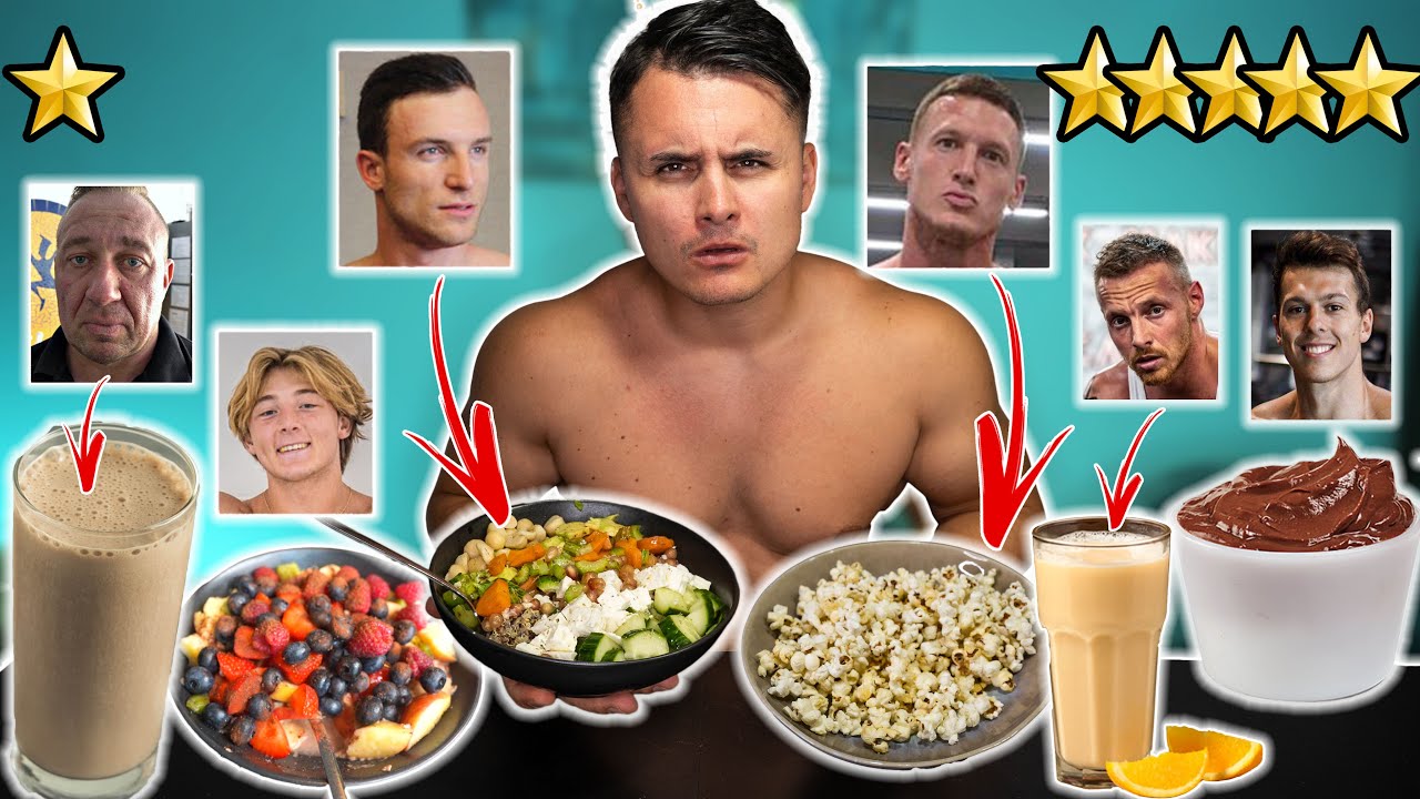 ICH TESTE 1 TAG die LIEBLINGS DIÄT-MAHLZEITEN von YOUTUBERN (mit Gastauftritten) 🤔