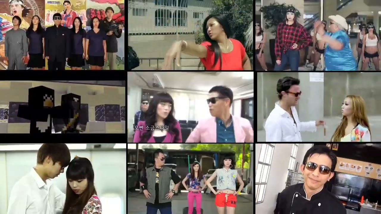 9 Gangnam Style Mashup