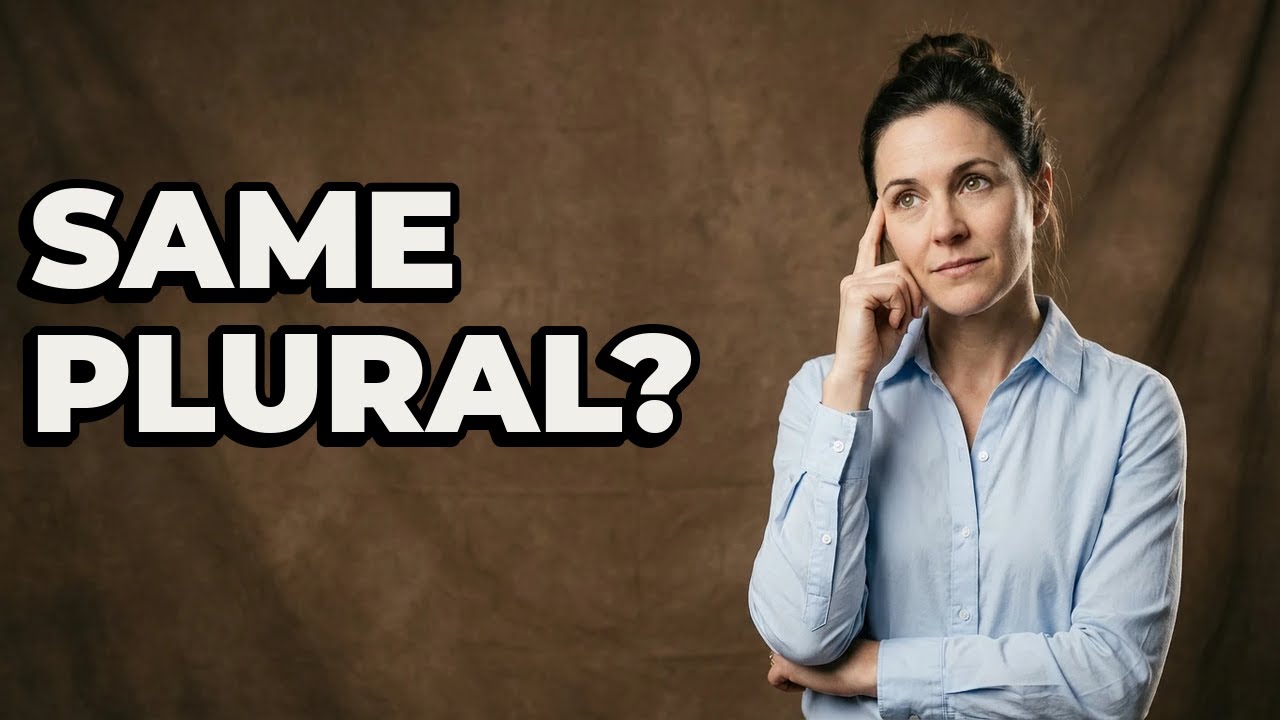 When Do Nouns Stay The Same In Plural?