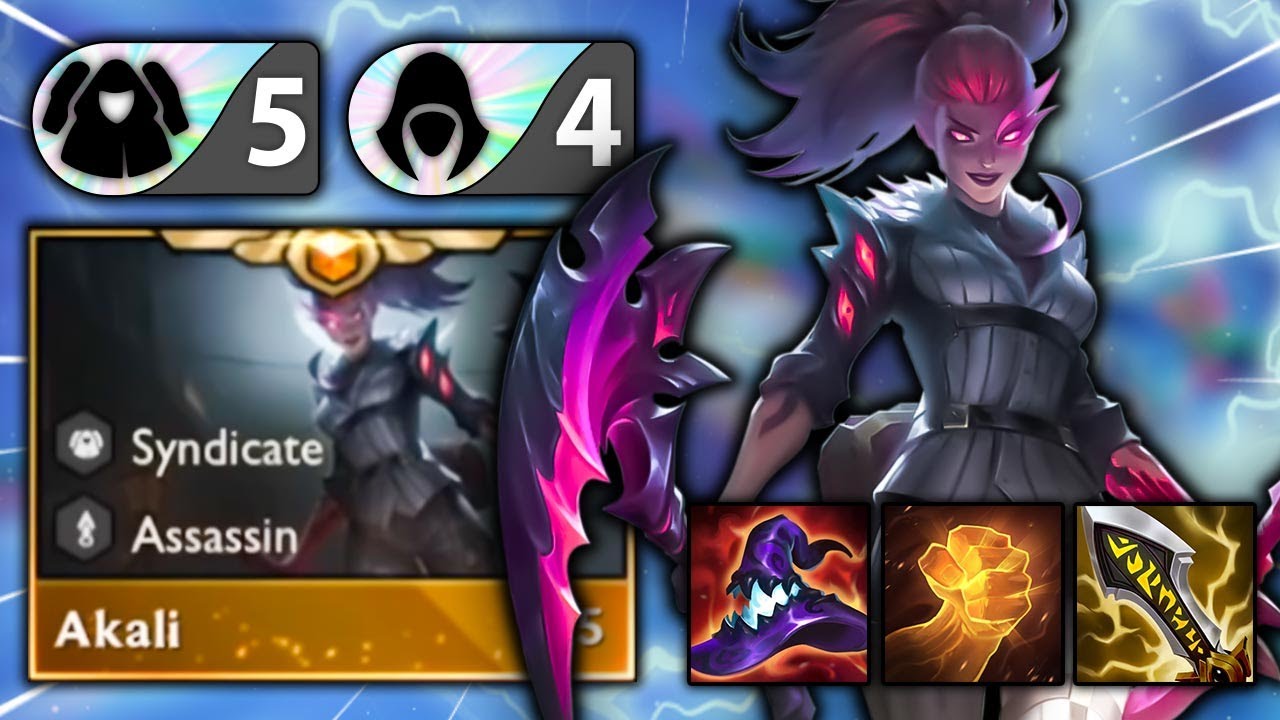5 SYNDICATE 4 ASSASSIN AKALI COMP! MAX AP CRIT DASH Ft. Becca (TFT 2v2v2v2 Set 6) | Milk