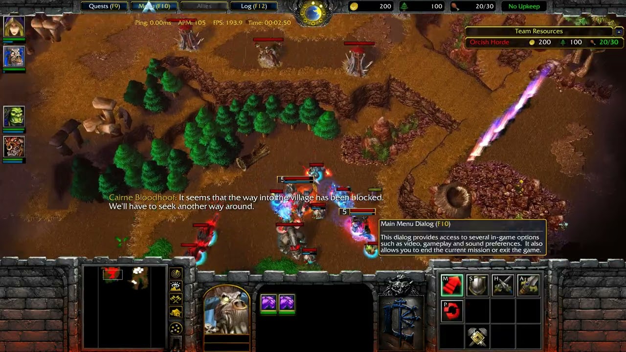 Warcraft 3 Reforged: Битва за Малгор — Первый взгляд — Проторенная дорога — 05