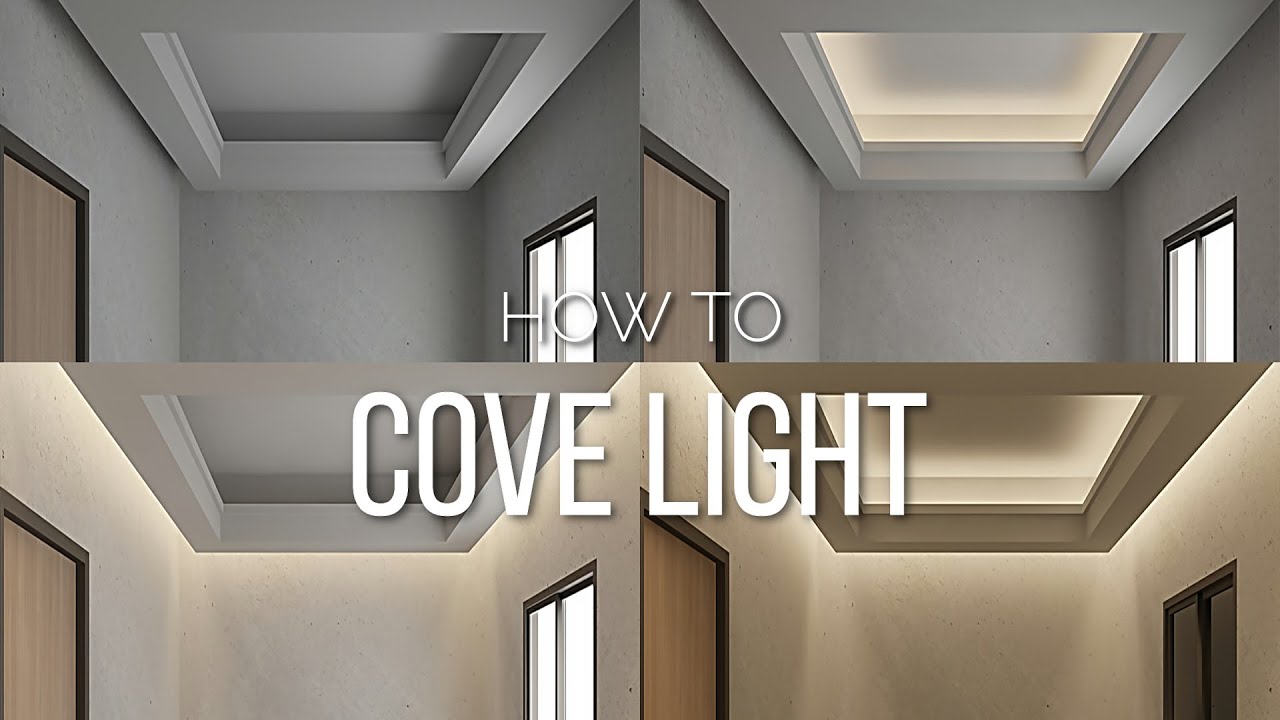 How to create cove lighting in 3dsmax using mesh light