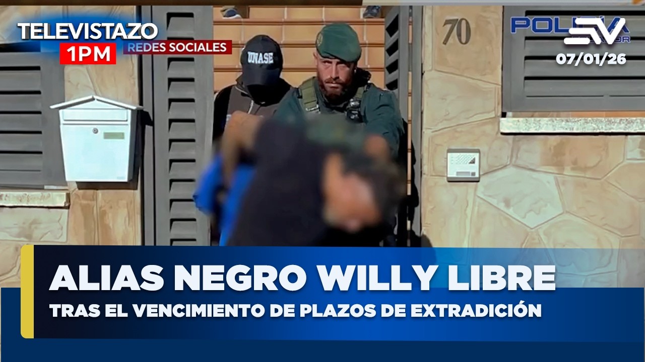 Alias Negro Willy fue liberado en Espa&ntilde;a | Televistazo 1PM Noticias 7 enero 2025