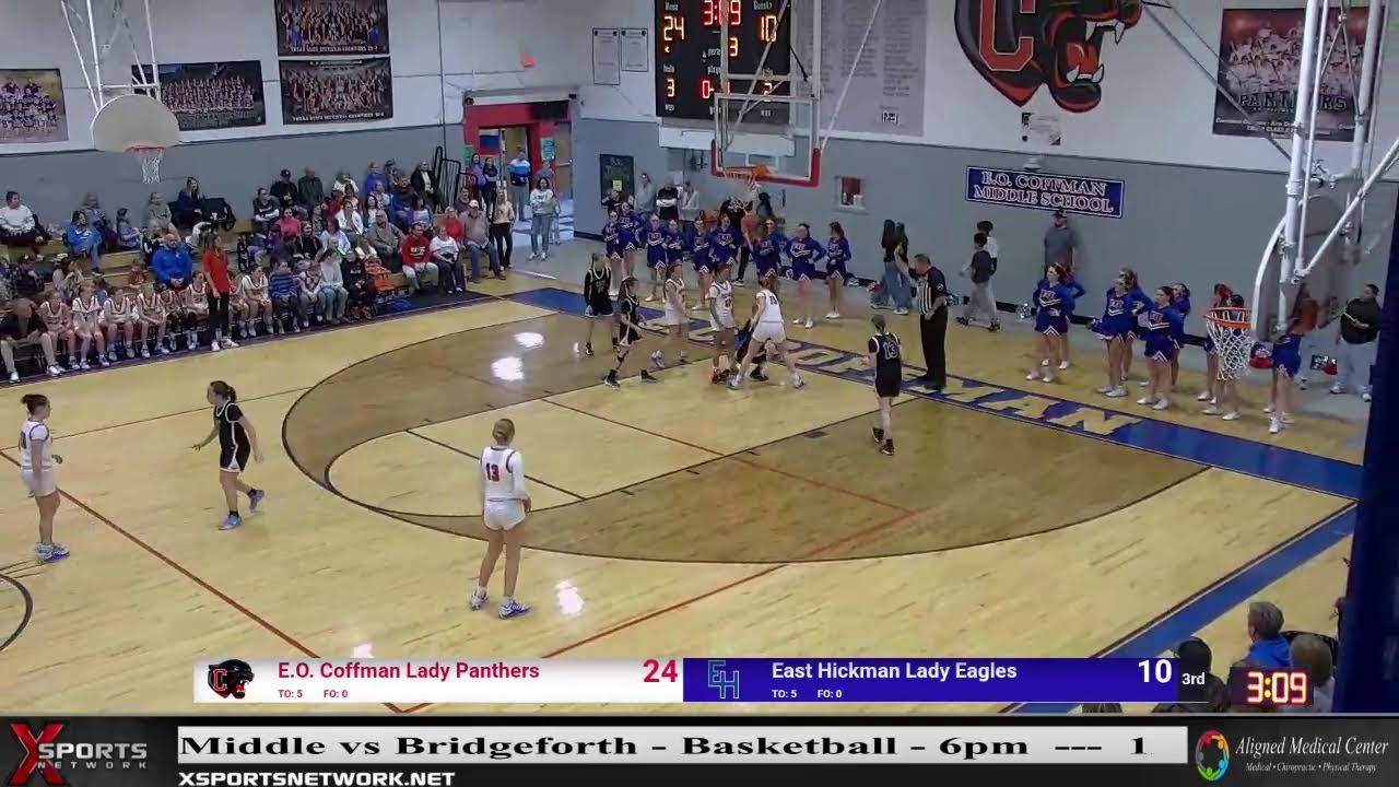 E.O. Coffman Middle vs East Hickman Middle - Girls Basketball