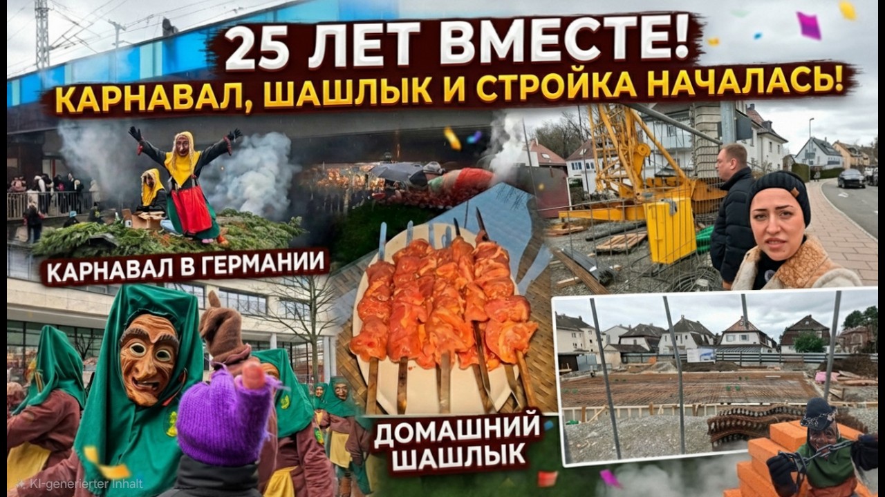 ​ОТДАЛИ 38.000€ ЗА ФУНДАМЕНТ?! 😱 Начали стройку в Германии / 25 лет вместе