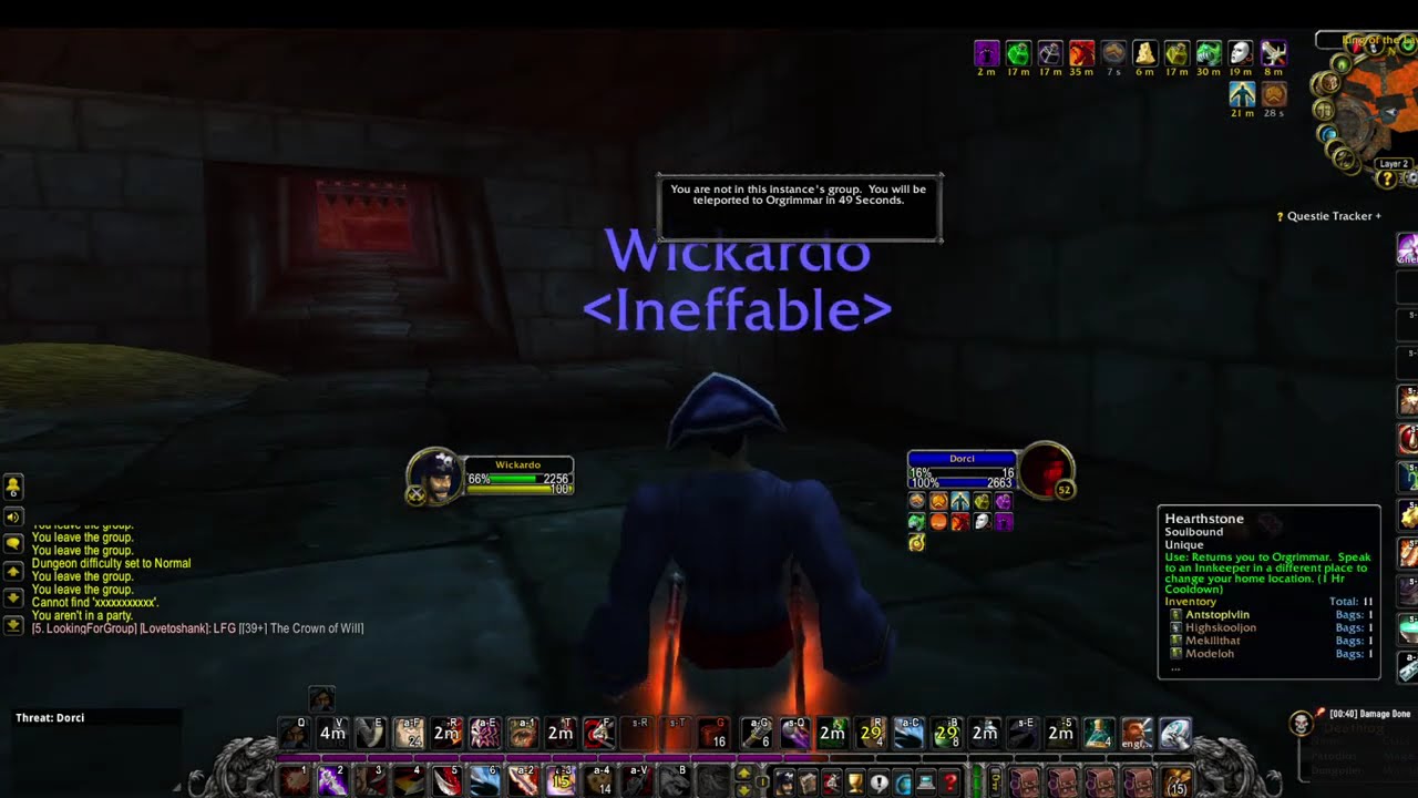 Hardcore wow Moment - Going back into combat to rescue friend who Petri before leave group