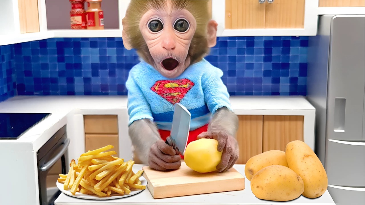 Baby Monkey Prepares Delicious Food for the Party! 🍔🎈| Nursery Rhymes & Kids Songs |Bobby Kids Songs