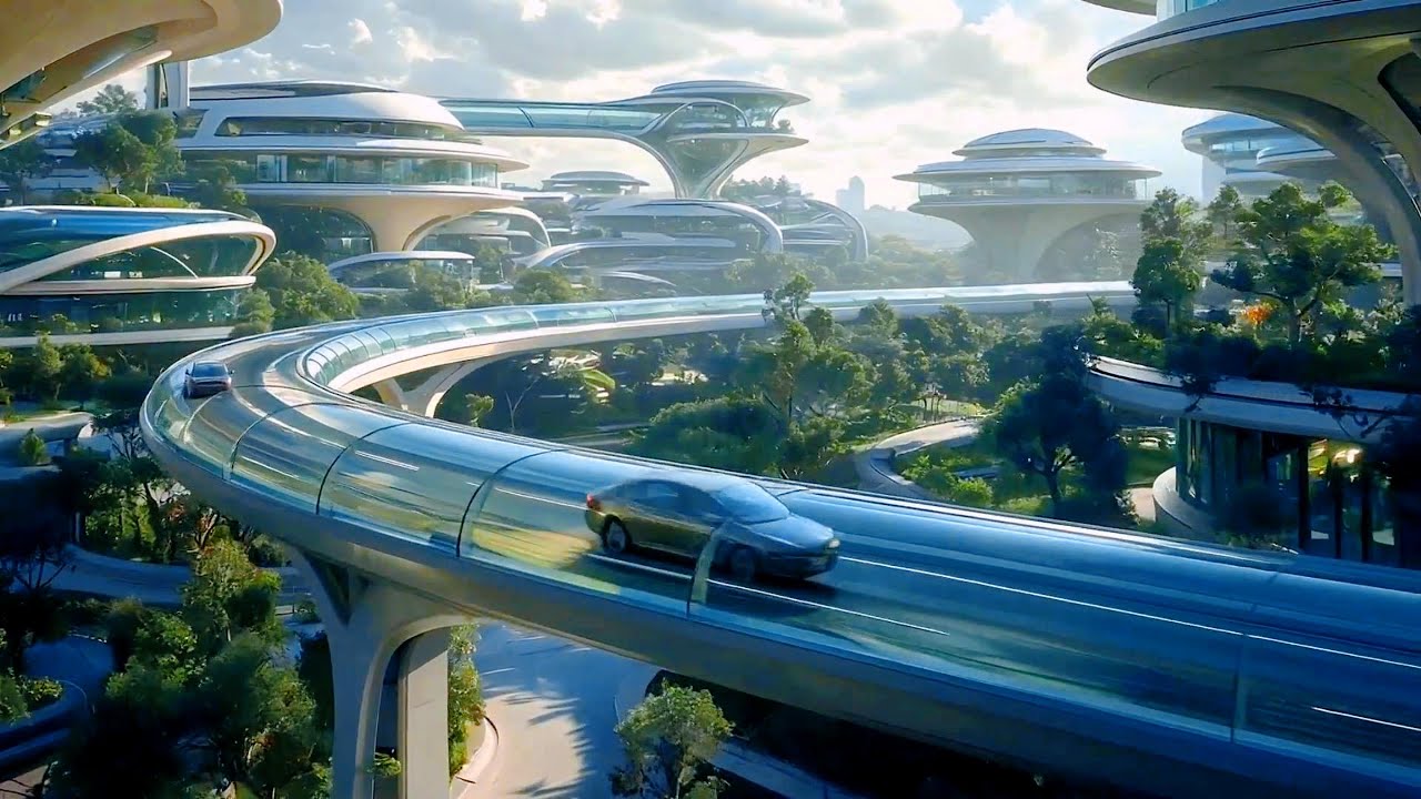 Sci-Fi Future City 4K | Next-Gen AI Design & Autonomous Air Transport &ndash; AIDoALL