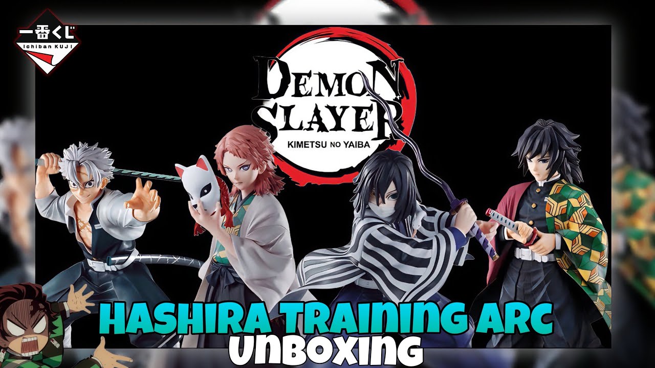 Unboxing Demon Slayer Hashira Training Arc Figure Set (Ichiban Kuji) - Giyu,Sanemi,Obanai,Sabito