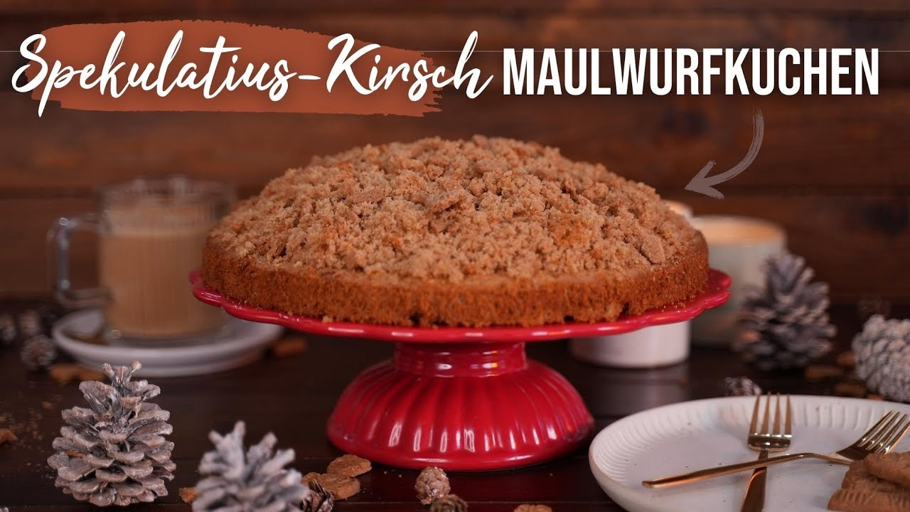 Tradition mal anders: Spekulatius-Kirsch Maulwurfkuchen 🍒😍