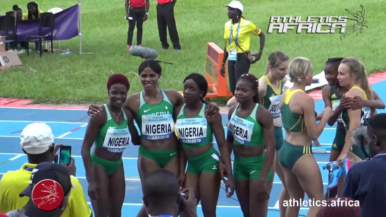 Race highlights - Women 4x100m Final - Asaba 2018 African Championships