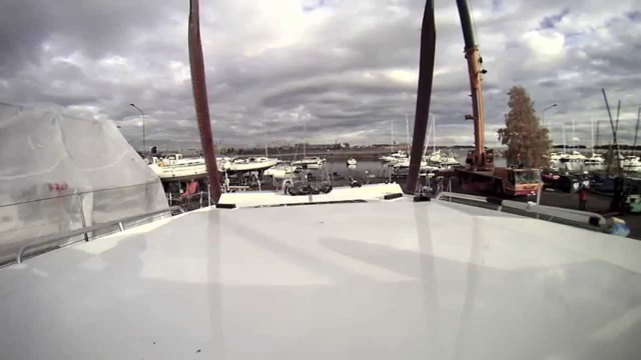 Flying Hanse 355 - Yacht is moved to winter storage