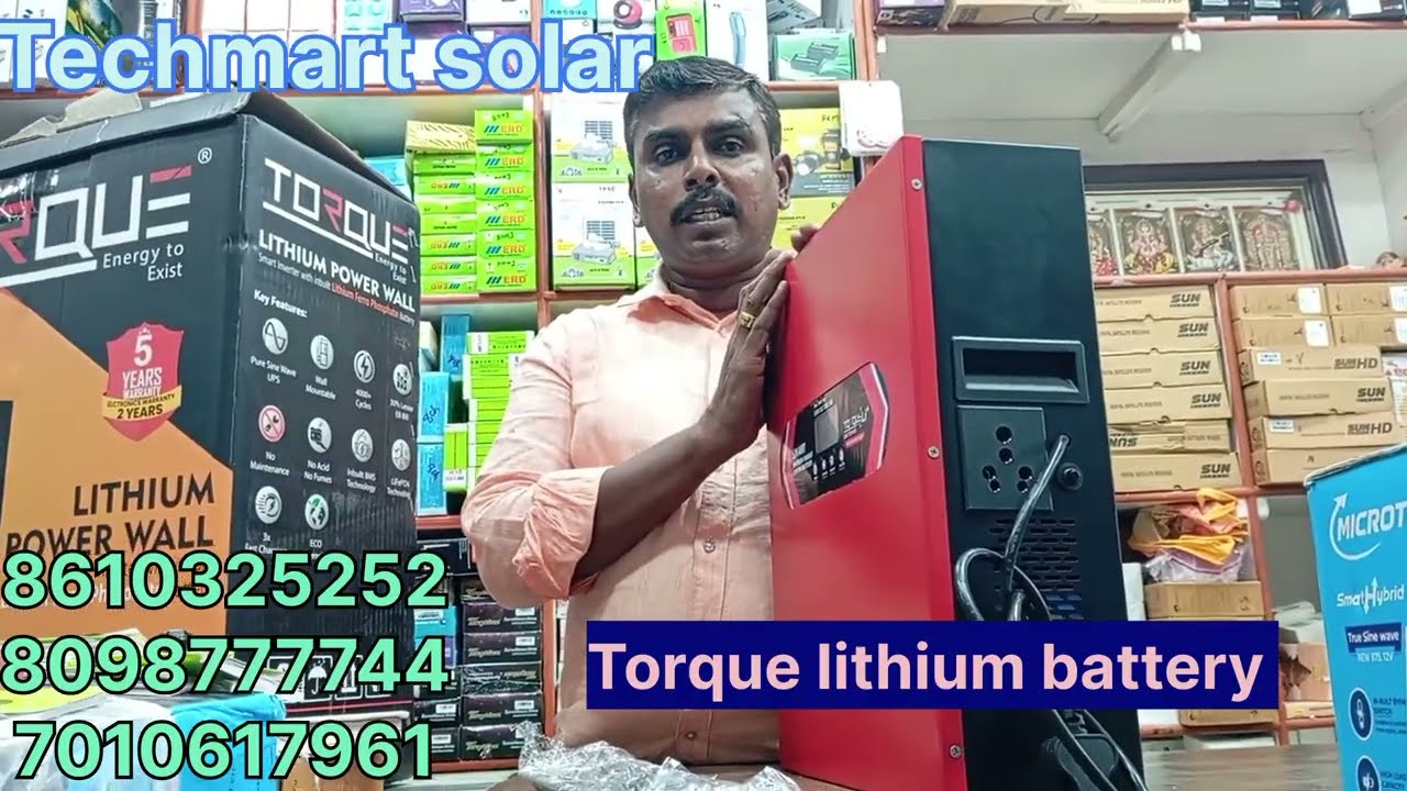 Torque lithium ion battery #torque #lithium ferro phosphate #solarsystem #solar battery #techmart 