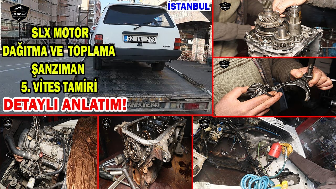 TOFAŞ KARTAL SLX 1.6 MOTOR REKTİFİYE | ŞANZIMAN REVİZYON (BLOK YÜZEYİ 3. GÖZ ATIK | YAĞ YAKIYOR)