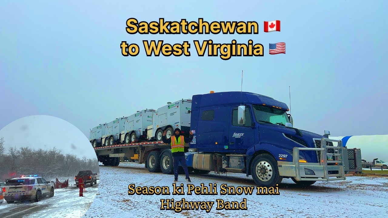 Saskatchewan 🇨🇦 to West Virginia🇺🇸 | Season Ki Pehli Snow or Road Band 😱 | Vlog 20