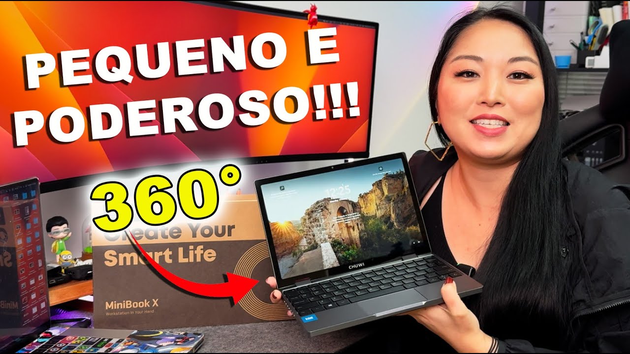 Chuwi MiniBook X - PEQUENO E PODEROSO! Touch Screen e Yoga 360&deg;
