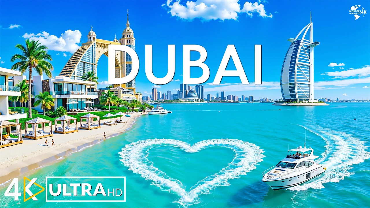 Дубай 4K 🇦🇪🌅 Величественные волны пустыни, горные оазисы и красота арабского побережья