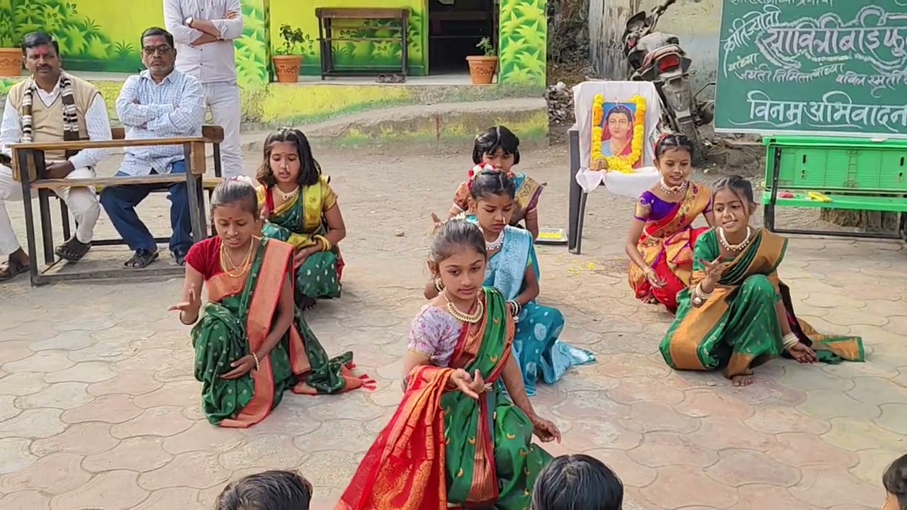 सावित्रीबाई फुले जयंती सोहळा 03 जानेवारी 2026 जि.प.प्रा.शाळा सरफगव्हाण ZPPS SARAFGAVHAN वर्ग 4था