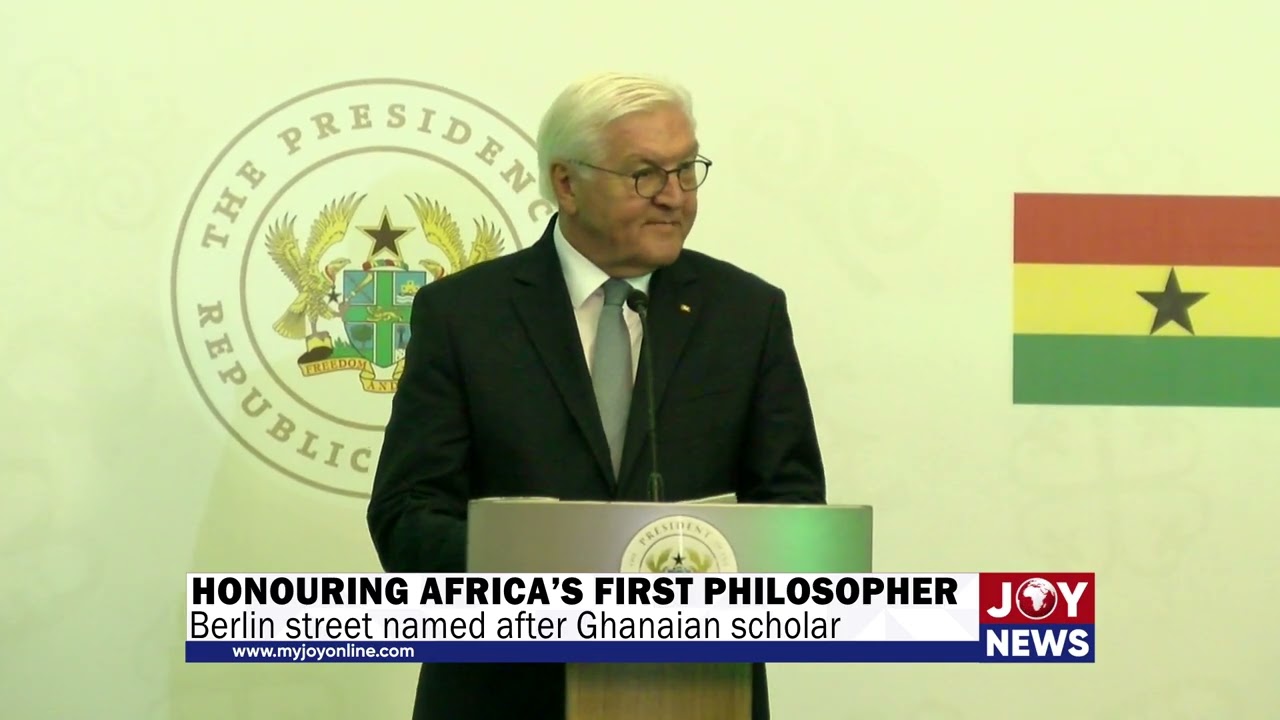 German President honours Ghanaian philosopher Anton Wilhelm Amo.