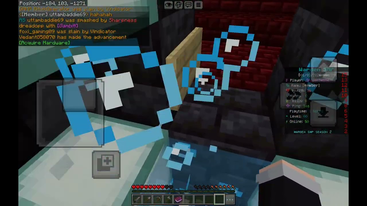 First time I am play warden smp