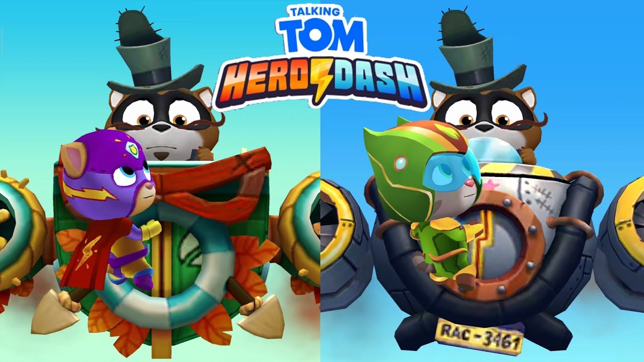 Talking Tom Hero Dash Boss Battle Power Patrol Planet Power Tom vs Color Blast Mighty Ginger