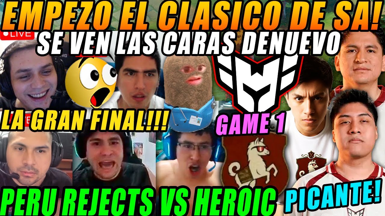 😮EL CLASICO DE SUDAMERICA! SE VEN LAS CARAS DENUEVO😮PERU REJECTS vs HEROIC GAME 1 - PGL WALLACHIA S7