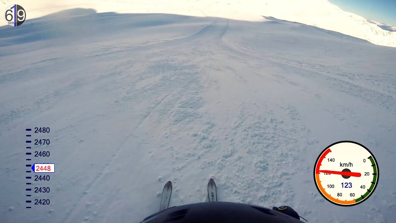 Skiing downhill with 120 km/h - Need4Speed / Serfaus - Pezid Vertikal