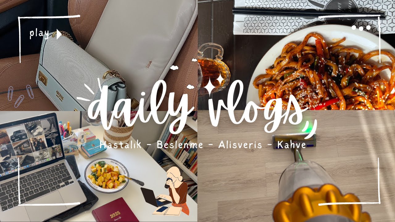 Vlog | Günlük hayat reset’i: hasta halden motivasyon moduna ☕💫