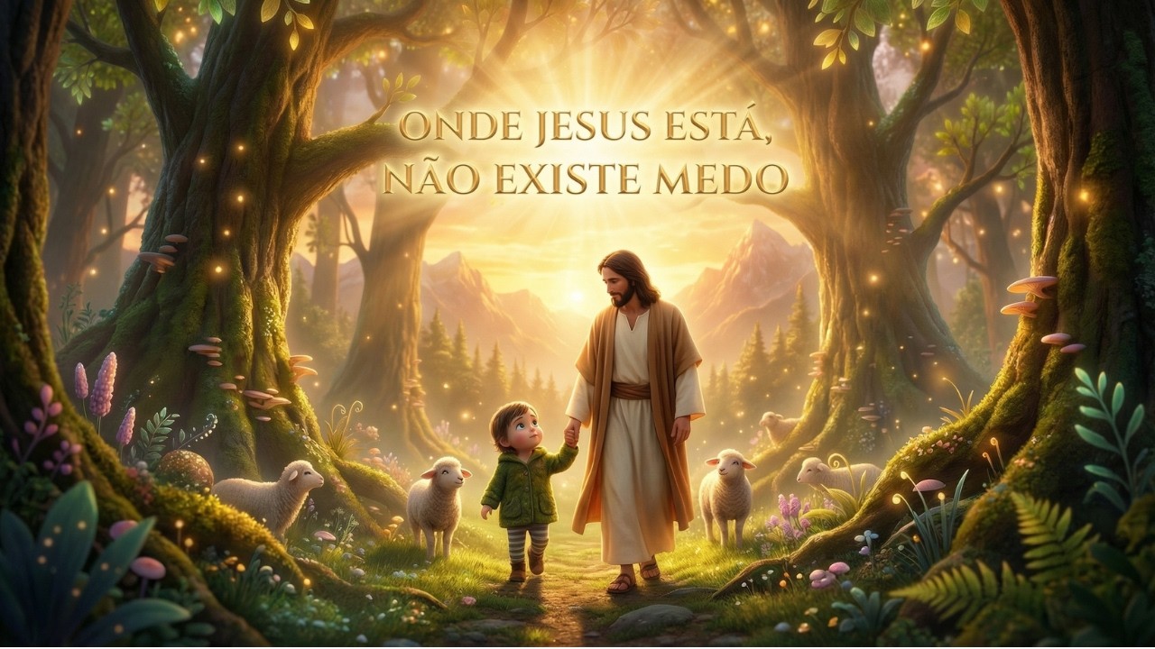 A Criança Estava com Medo… Até Jesus Segurar Sua Mão ❤️