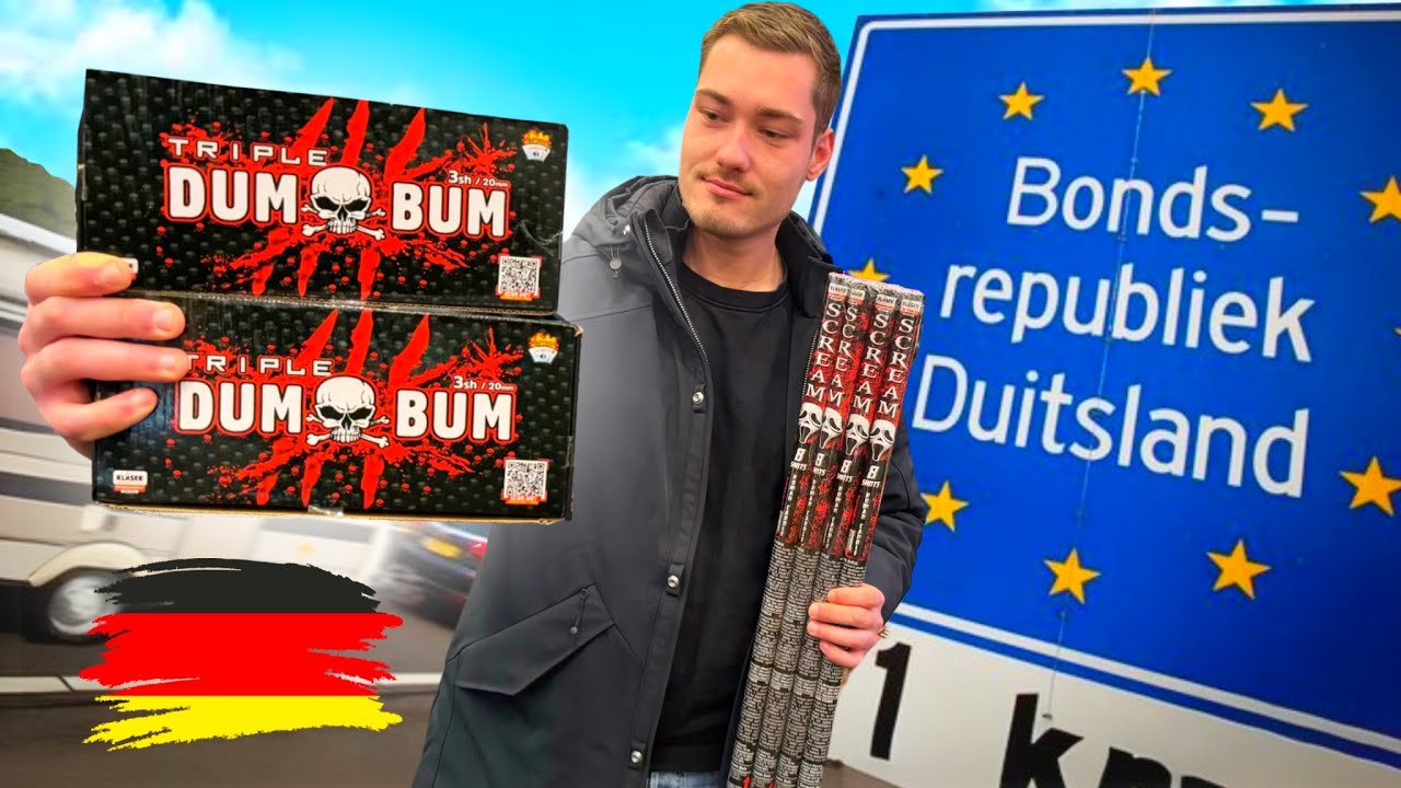 NU AL VUURWERK SHOPPEN IN DUITSLAND: €500 BUDGET! + AFSTEKEN!