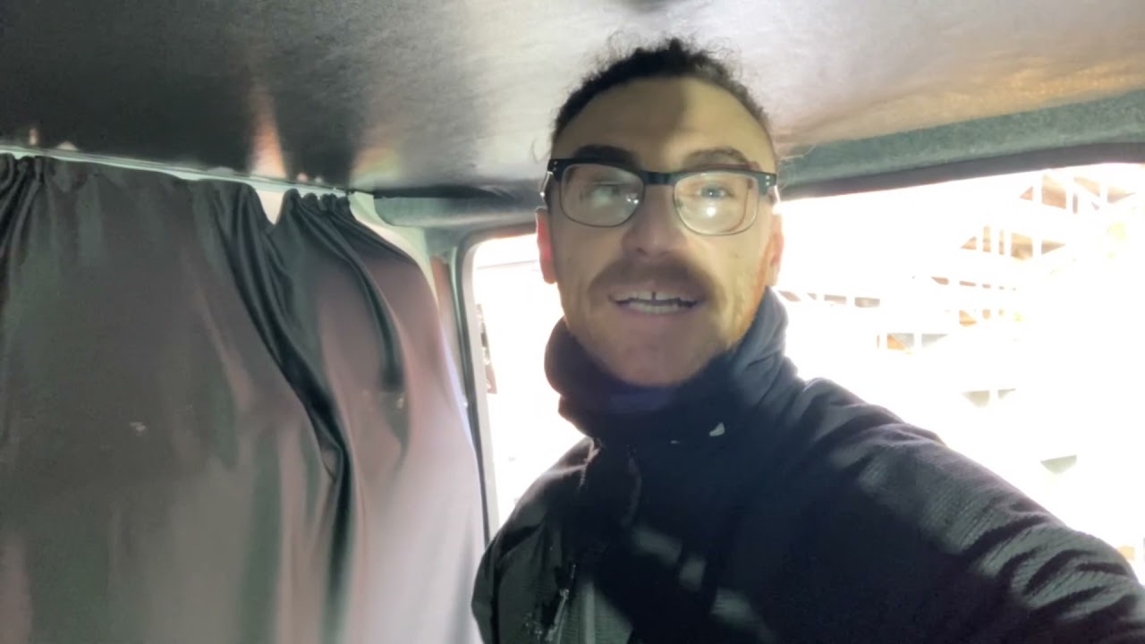 Fitting my curtains in my VW camper